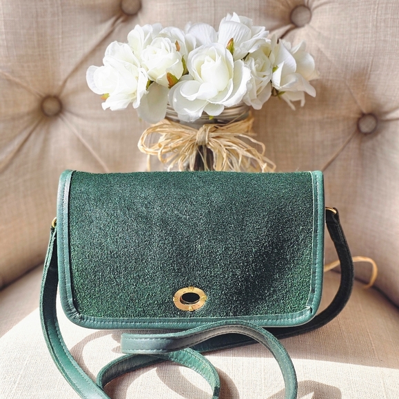 Vintage Coach Casino Crossbody Shoulder Bag Purse # 9924 ( Jade ) - Picture 9 of 12